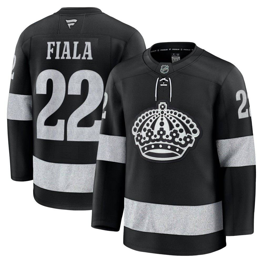Kevin Fiala Los Angeles Kings Alternate Premium Jersey - Black-Pro Kit Vault | Brand New 26/27 Sports Jerseys